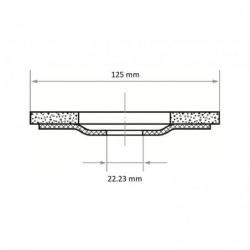 Lamelový brusný kotouč SLTK univerzální Ø 125 mm zirkonový oxid hlinitý zrnitost 60 • Vtools.cz