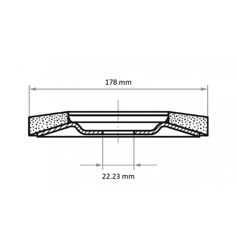 Klapkový kotouč V4 MASTER univerzální Ø 178 mm zirkonový oxid hlinitý zrnitost 40 úhlová • Vtools.cz