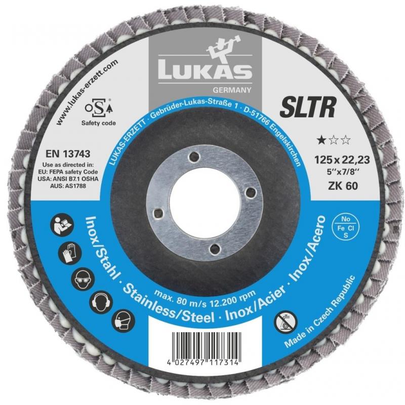 Lamelový brusný kotouč SLTR univerzální Ø 125 mm Zrnitost oxidu zirkoničitého 60 • Vtools.cz