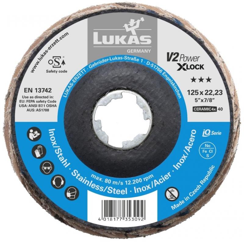 Lamelový brusný kotouč V2 POWER Ø 125 mm Keramické zrno 40 • Vtools.cz