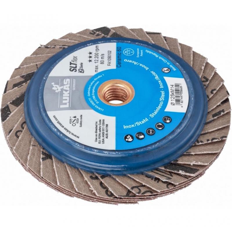 Lamelový brusný kotouč SLTflex univerzální Ø 125 mm Keramická zrnitost 60 plochý • Vtools.cz