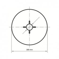 Fíbrový kotouč FIS univerzální Ø 180 mm Keramická zrnitost 20 • Vtools.cz
