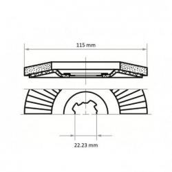 Lamelový brusný kotouč SLTR Ø 125 mm zrnitost zirkonového oxidu hlinitého 80 • Vtools.cz