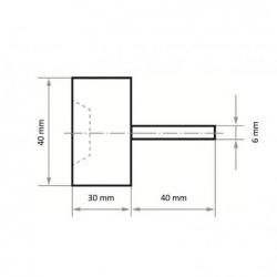 Brusný vějíř LUKAS SFT 40x30 mm korund zrnitosti 80 • Vtools.cz
