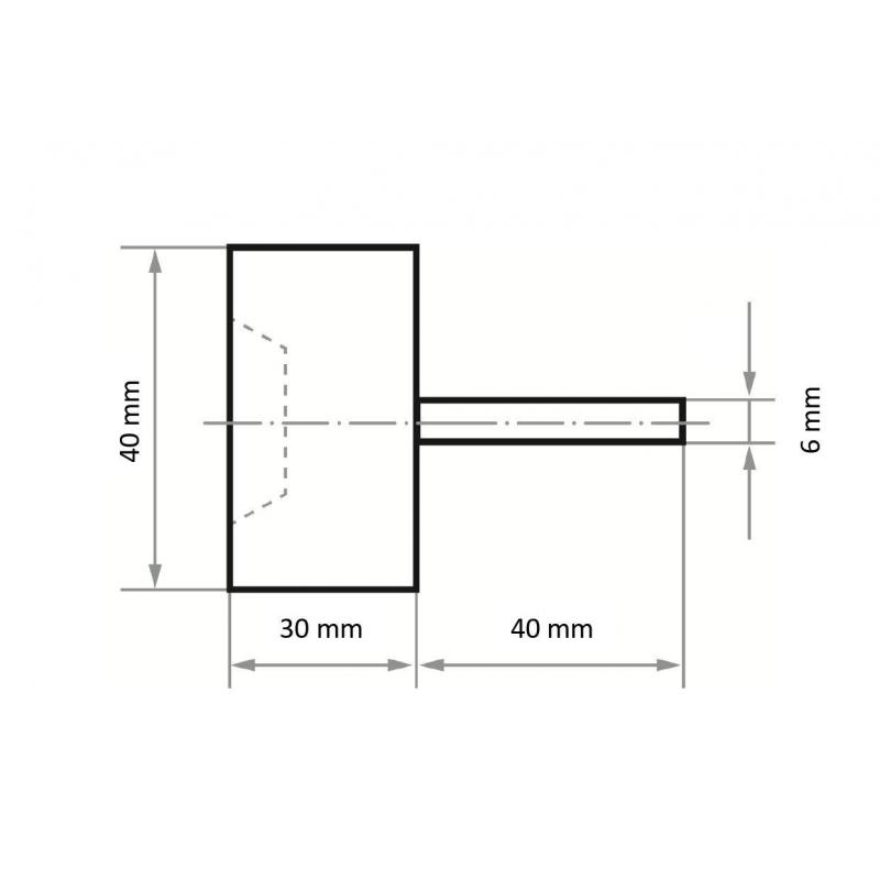 Brusný vějíř LUKAS SFT 40x30 mm korund zrnitosti 80 • Vtools.cz