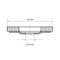 Lamelový brusný kotouč SLTV univerzální Ø 115 mm korundová zrnitost 180 • Vtools.cz