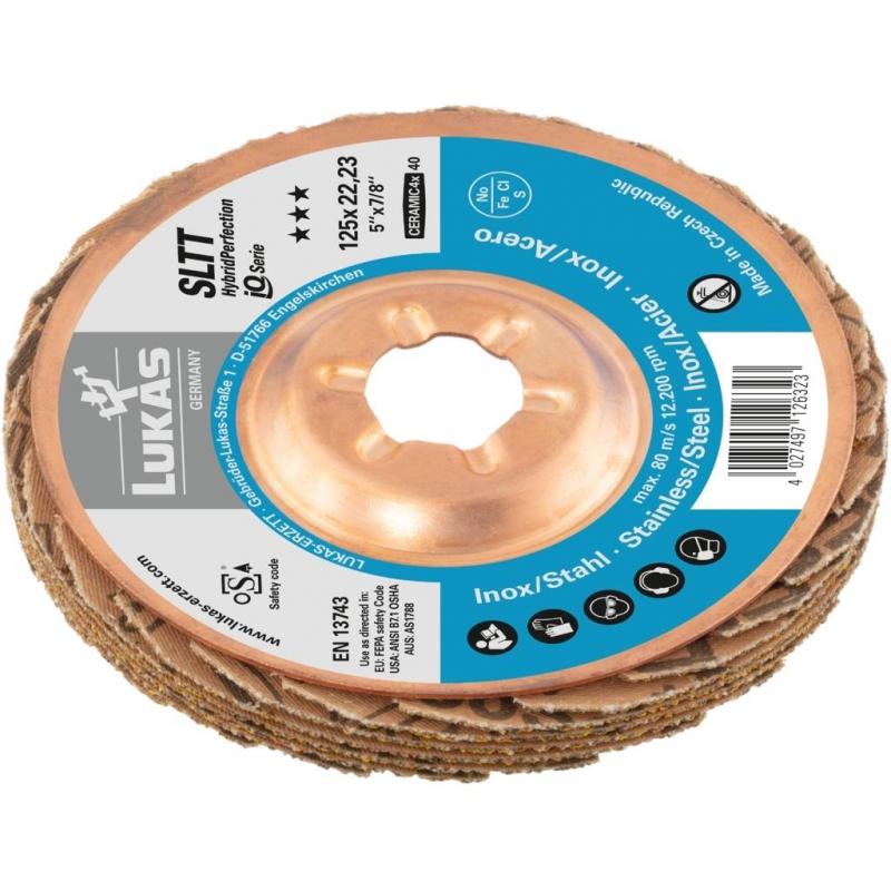 Lamelový brusný kotouč SLTT HybridPerfection Ø 115 mm Keramika4x zrnitost 40 • Vtools.cz