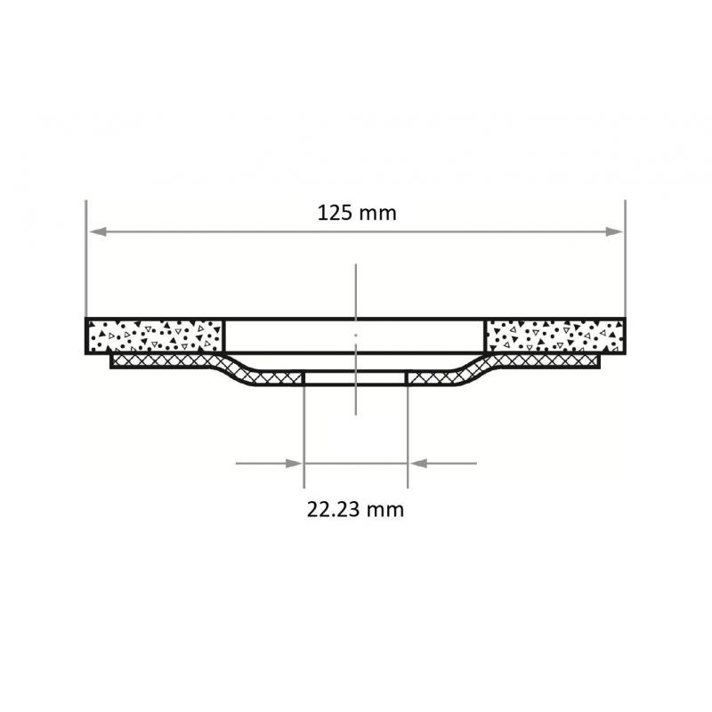 Lamelový brusný kotouč SLTO univerzální Ø 125 mm Keramická zrnitost 80 • Vtools.cz