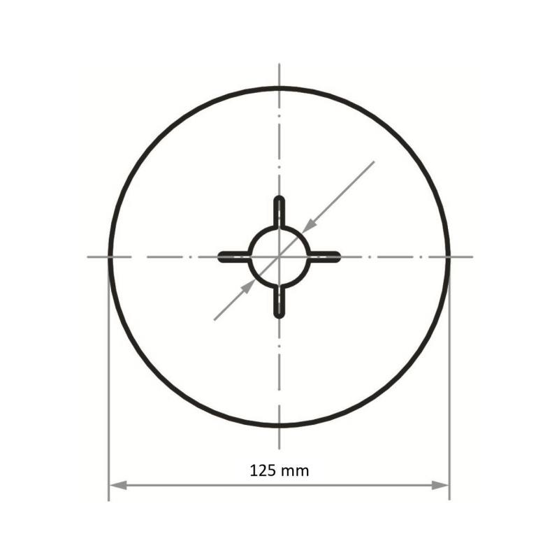 Fíbrový kotouč FIS univerzální Ø 125 mm zirkonkorund zrnitosti 60 • Vtools.cz