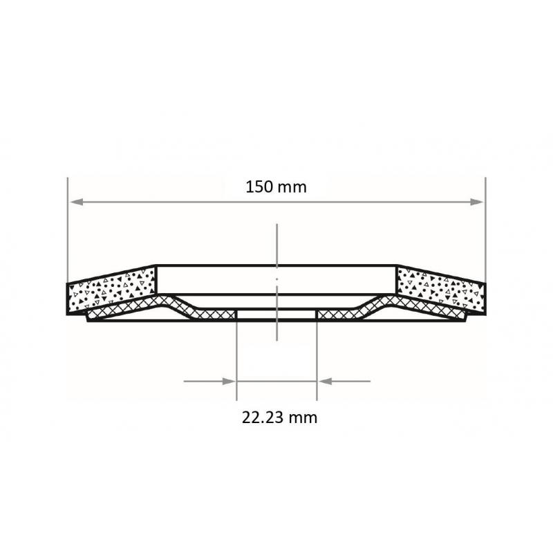 Lamelový brusný kotouč SLTR univerzální Ø 150 mm zirkonový oxid hlinitý zrnitost 60 • Vtools.cz