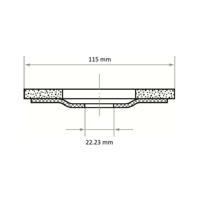Lamelový brusný kotouč SLTO univerzální Ø 115 mm zirkonový oxid hlinitý zrnitost 80 • Vtools.cz