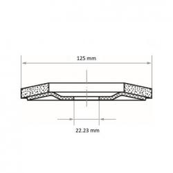 Lamelový brusný kotouč SLTR univerzální Ø 125 mm Keramická zrnitost 60 • Vtools.cz