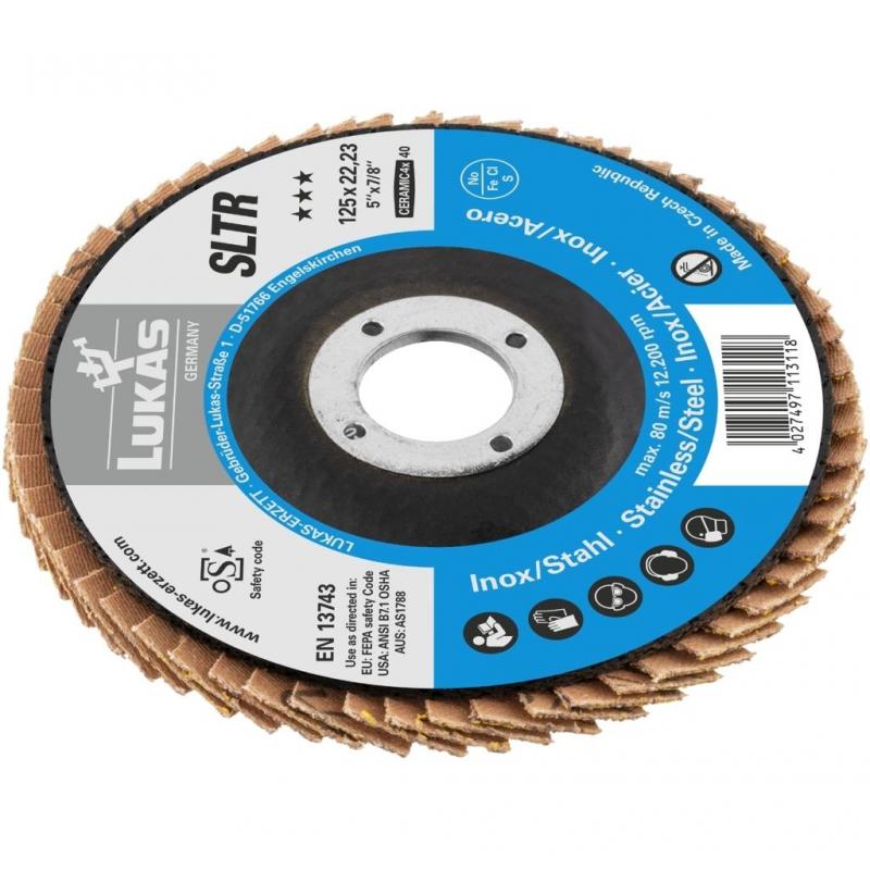 Lamelový brusný kotouč SLTO univerzální Ø 115 mm Keramická zrnitost 40 • Vtools.cz