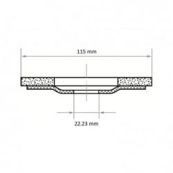 Lamelový brusný kotouč SLTO univerzální Ø 115 mm Keramická zrnitost 40 • Vtools.cz
