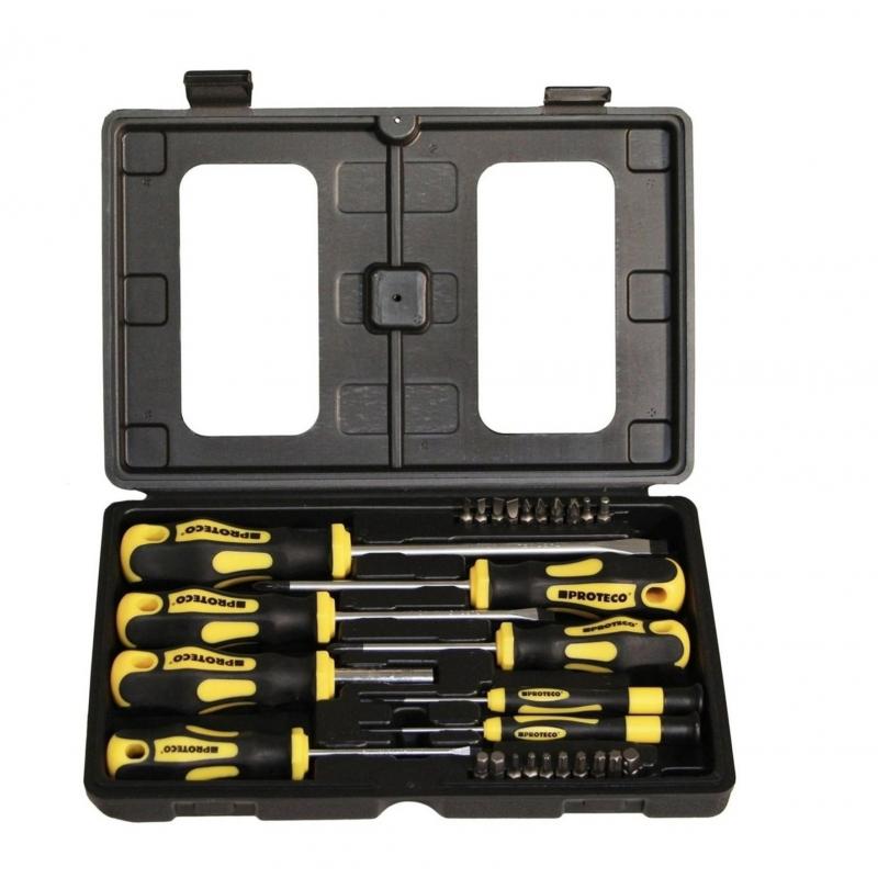 Sada šroubováků a bitů 28-dílná v kufru • Vtools.cz