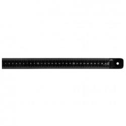 Měřítko ocelové tenké KINEX BLACK COAT 500mm, tř. př. 1, EC • Vtools.cz