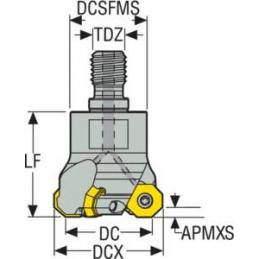 R217.43-1632.RE-05.3A Fréza (těleso) Octomill pro čelní frézování • Vtools.cz