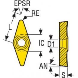 VCGT160404F-AL KX Destičky (VBD) pro soustružení ISO-S • Vtools.cz