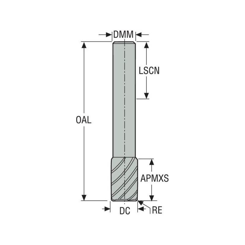 910RS090-MEGA Fréza monolitní karbidová Jabro Tornado  • Vtools.cz