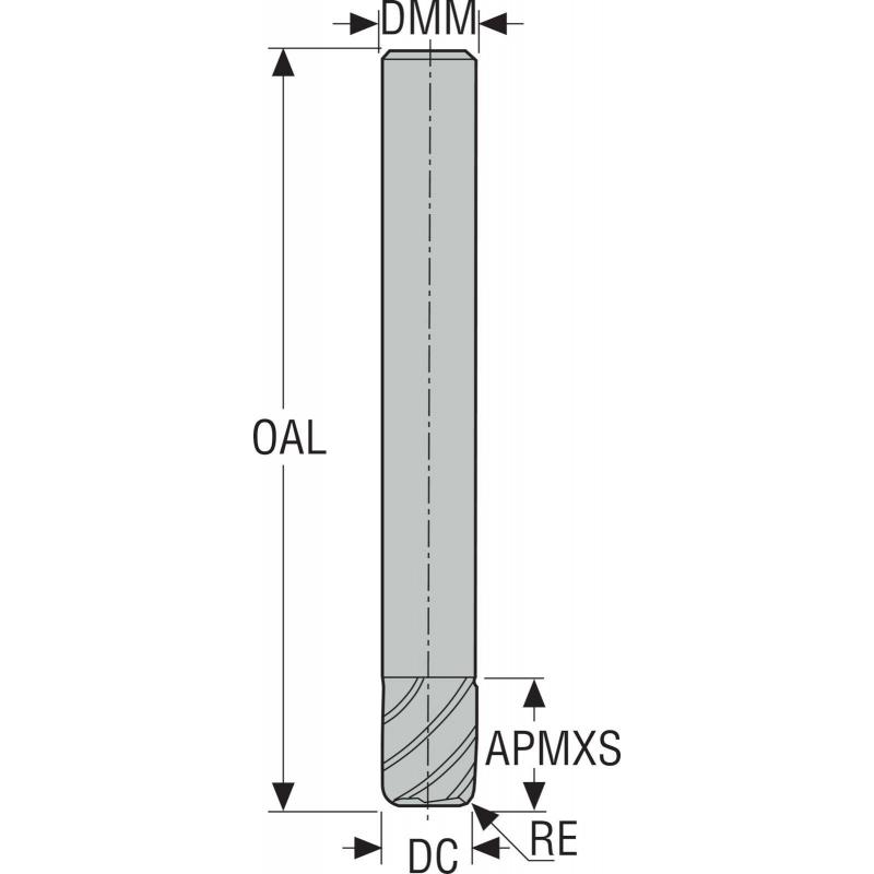 630080R050-DIAMOND Fréza monolitní karbidová Jabro Diamond  • Vtools.cz