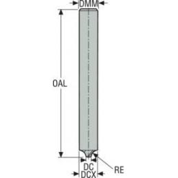 31999-MEGA Fréza monolitní karbidová Jabro VHM, válcové • Vtools.cz