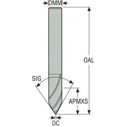 29040 Fréza monolitní karbidová Jabro VHM, válcové • Vtools.cz