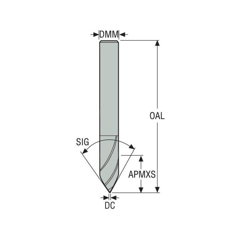 29040 Fréza monolitní karbidová Jabro VHM, válcové • Vtools.cz