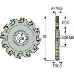 335.18-160.1012.40-12R-R5 Fréza (těleso) kotoučová 335.18  • Vtools.cz