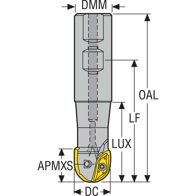 R218.20-01.50.3-34-100A Fréza (těleso) kopírovací • Vtools.cz