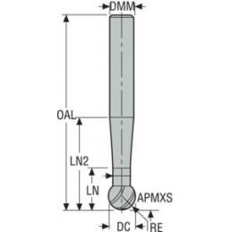 160050-MEGA-64 Fréza monolitní karbidová Jabro Tornado  • Vtools.cz
