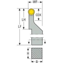 TRGOL-20-1.5 Držák pro upichování • Vtools.cz