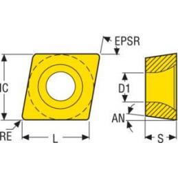 CPMT09T301-F1 CP200 Destičky (VBD) pro soustružení ISO-S • Vtools.cz