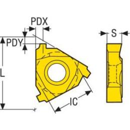 22ER5BUT2.5 CP500 Destičky (VBD) pro soustružení závitů • Vtools.cz