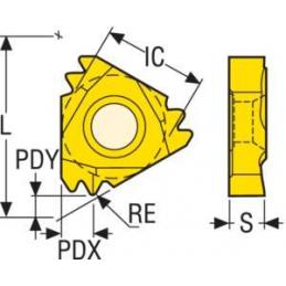 22NR16UN3M CP500 Destičky (VBD) pro soustružení závitů • Vtools.cz