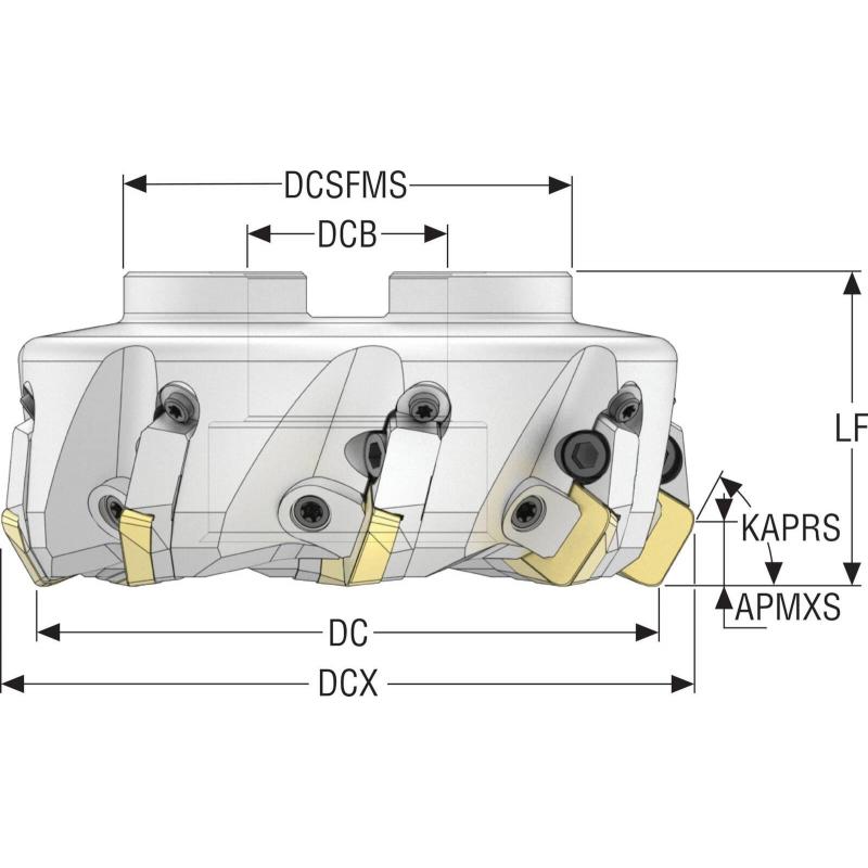 R220.60-0063-19-4CM Fréza (těleso) • Vtools.cz