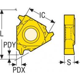 16NR12STACME CP500 Destičky (VBD) pro soustružení závitů • Vtools.cz