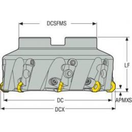 R220.43-8160-05C Fréza (těleso) Octomill pro čelní frézování • Vtools.cz