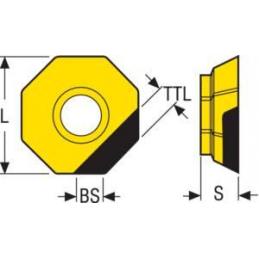OFEX05T305FN-M05 PCD20 Destičky (VBD) pro frézování PCD • Vtools.cz