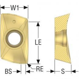 XOEX120431R-M07 F40M Destičky (VBD) pro rohové frézy Turbo   • Vtools.cz