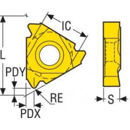 27NR3.5H906 CP500 Destičky (VBD) pro soustružení závitů • Vtools.cz