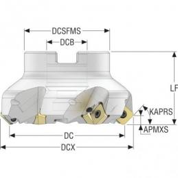 R220.53-0063-09-6A Fréza (těleso) Quattromill pro čelní frézování  • Vtools.cz
