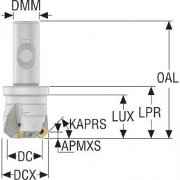 R217.53-2032.3S-09-4A Fréza (těleso) Quattromill pro čelní frézování  • Vtools.cz