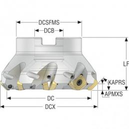 R220.53-02.50-09-6A Fréza (těleso) Quattromill pro čelní frézování  • Vtools.cz
