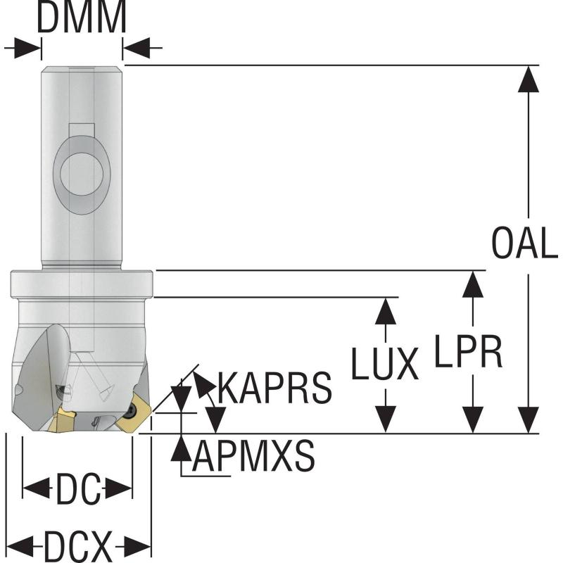 R217.53-01.00.3S-09-3A Fréza (těleso) Quattromill pro čelní frézování  • Vtools.cz