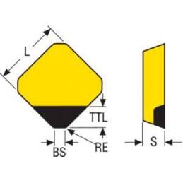 SEHN1203AFFN-E08 PCD20 Destičky (VBD) pro frézování PCD • Vtools.cz