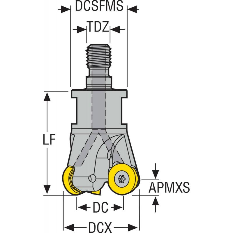 R217.29-1225.RE-03.5A Fréza (těleso) kopírovací • Vtools.cz