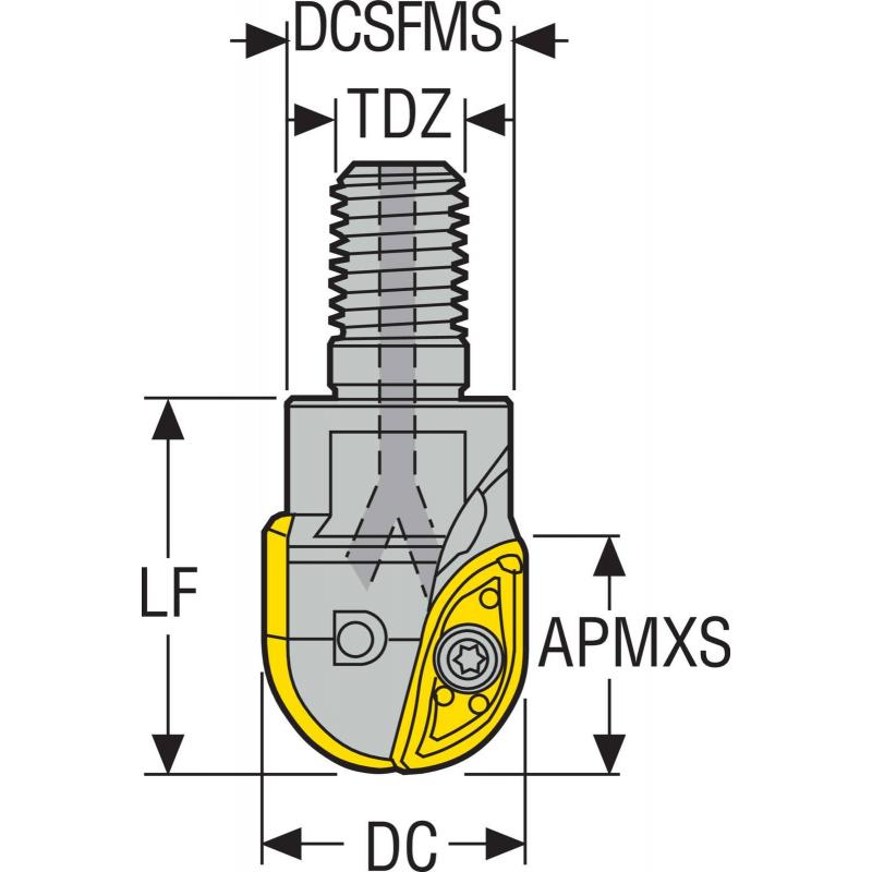 R218.20-0.750-10RE-17A Fréza (těleso) kopírovací • Vtools.cz