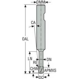 170040-MEGA-64 Fréza monolitní karbidová Jabro HPM  • Vtools.cz