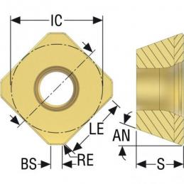 SEEX09T3AFTN-D09-LF CBN200 Destičky (VBD) pro frézování CBN pájené • Vtools.cz