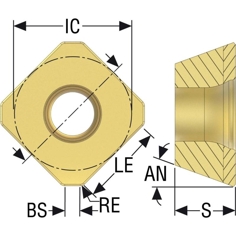 SEEX09T3AFTN-D09-LF CBN200 Destičky (VBD) pro frézování CBN pájené • Vtools.cz